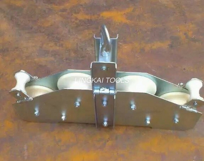 R570 mm kiudoptilise kaabli tööriistad 10KN OPGW nelja rattaga kombineeritud plokk
